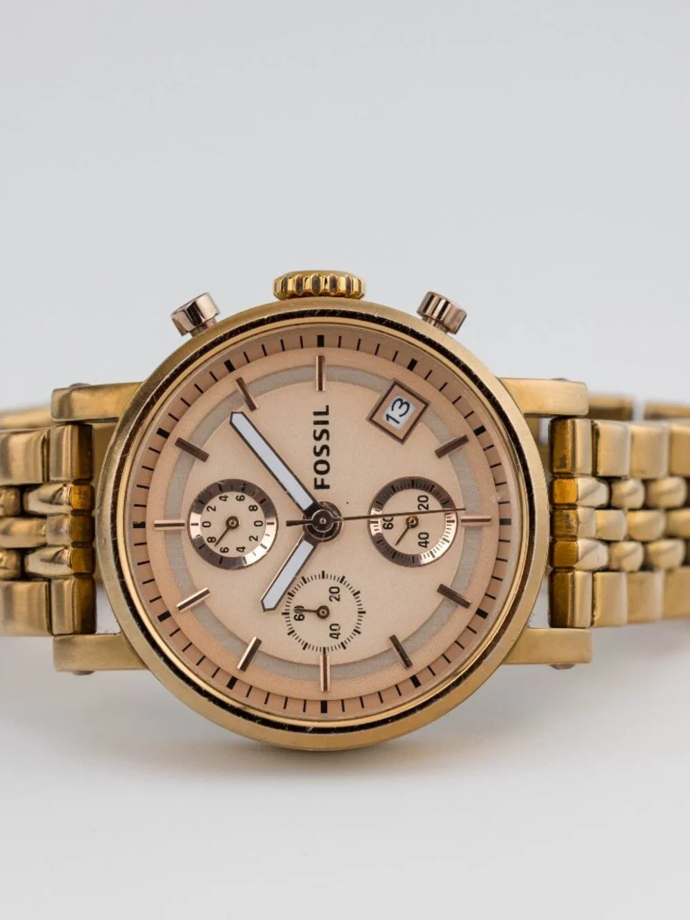 Fossil ES3380 Boyfriend Chronograph Quartz Analog Women's Watch New Battery